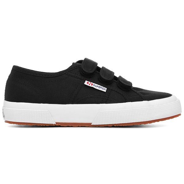 Superga 2750 Cot3strapu Black Sneakers - Men's Sneakers USA | US1238243